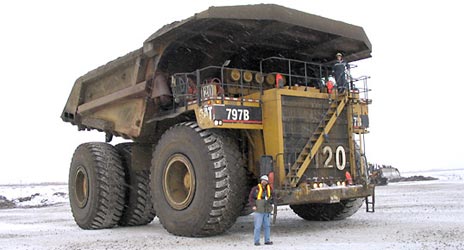 400 Ton Earth-Mover in the Alberta Tar Sands Operation